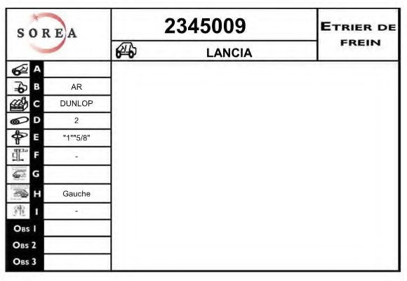EAI 2345009 Brake Caliper